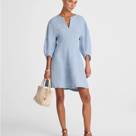 Madewell Dresses & Skirts - Madewell Light Blue Linen Dress